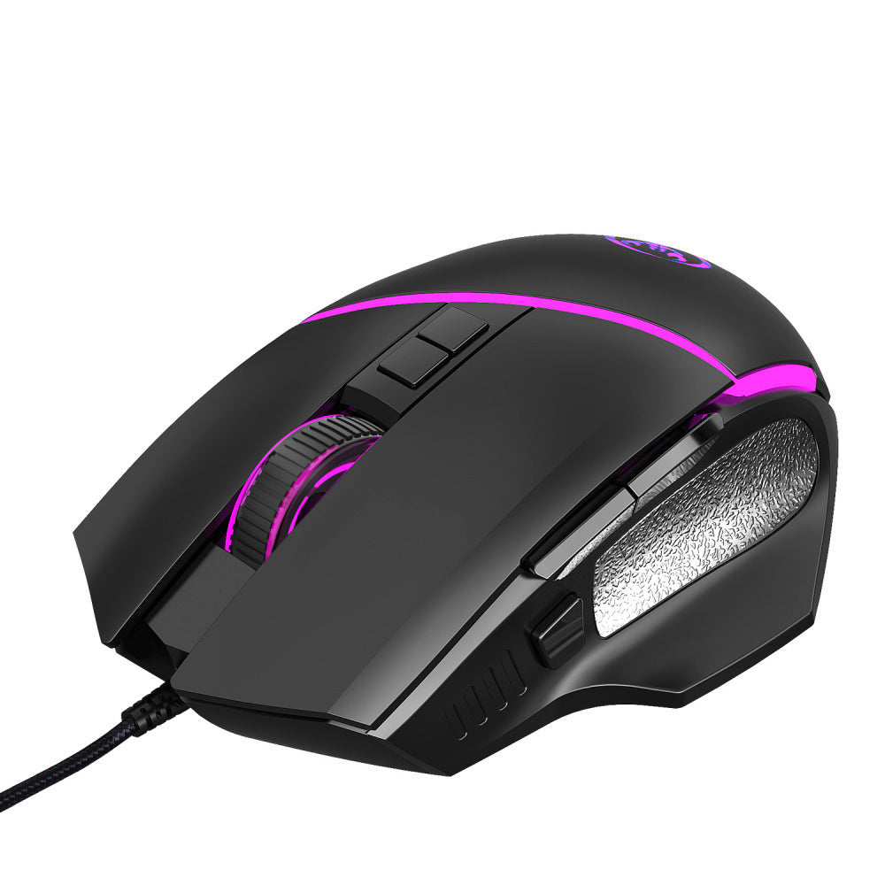 Wired Gaming Mouse – 6400 DPI Adjustable, RGB Lighting, High-Precision USB Computer Mouse