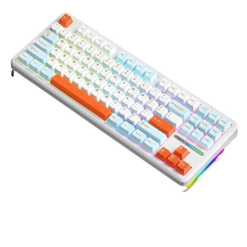 F87 Mechanical Keyboard – RGB Backlit, Custom Three-Mode, Wireless & Bluetooth Gaming Keyboard